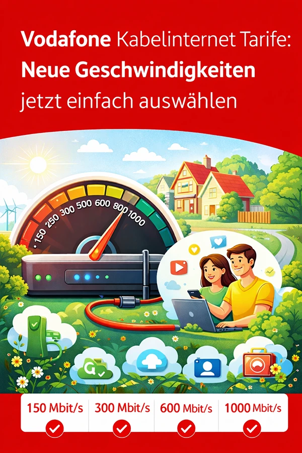 Vodafone Kabeltarife 2026 Vodafone Kabeltarife 2026